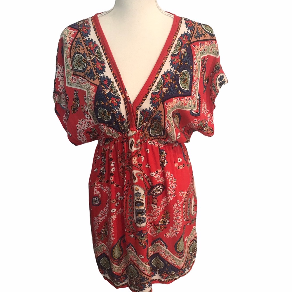 Angie Boho Paisley Dress